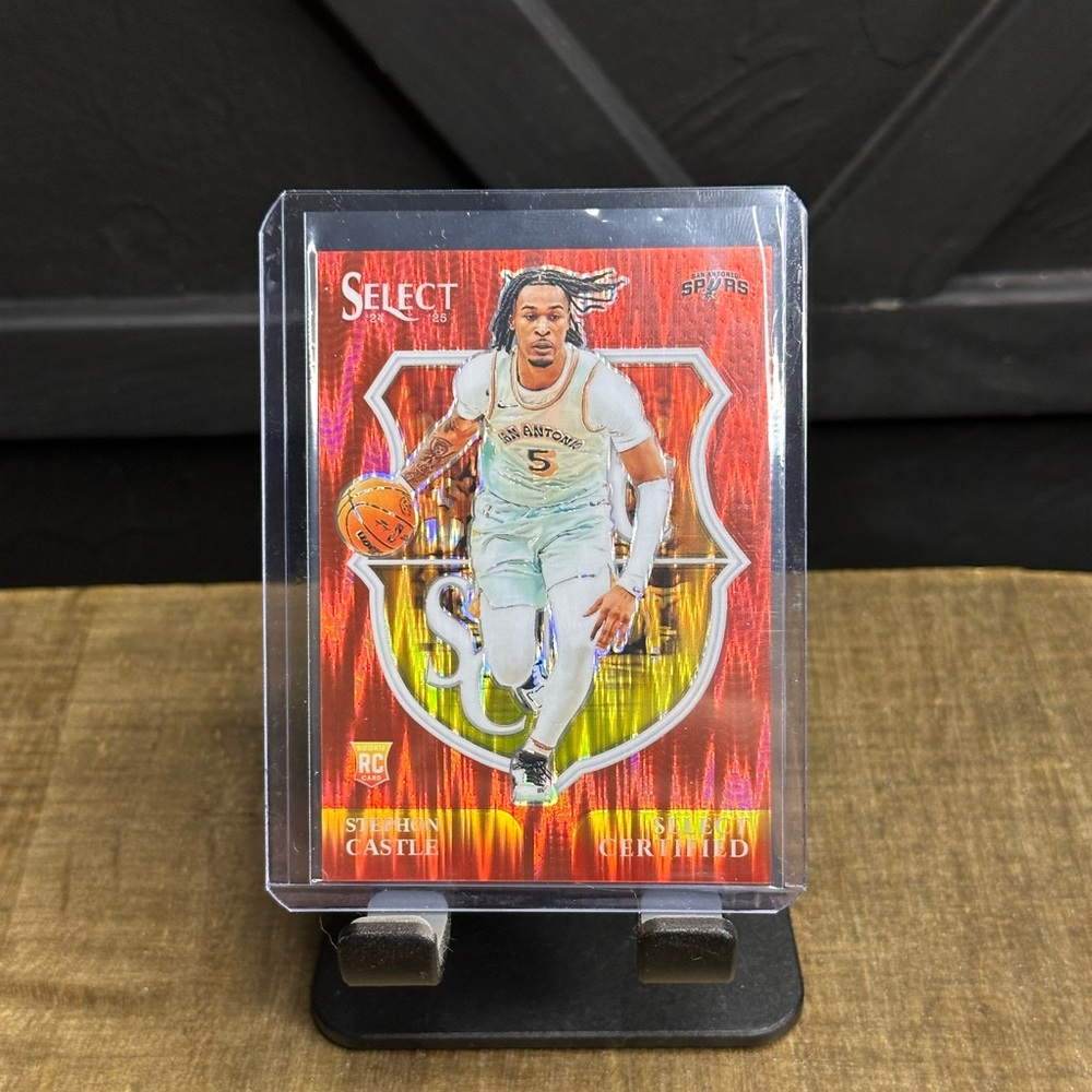 Stephon Castle 2024 Select Certified Red Flash RC #/99 with two other cards lot🔥 - Picture 4 of 7